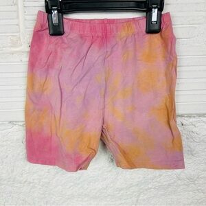 Wonder Nation Pink and Orange tie dye stretch Shorts size 4-5